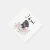 Serviette En Papier Carlin Chien Mariage Cocktail Napkins (Coin)