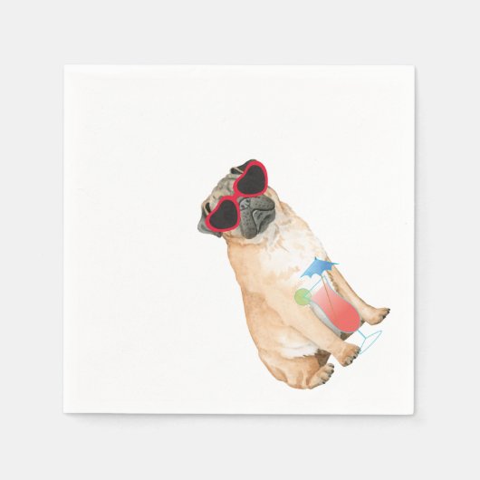 Serviette En Papier Carlin d'été (Devant)