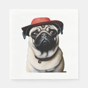 Serviette En Papier Carlin en T-shirt casquette classique rouge