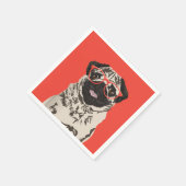 Serviette En Papier Carlin Hipster Papier d'anniversaire Napkin (Coin)
