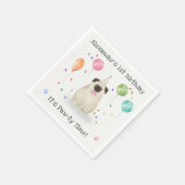 Serviette En Papier Carlin Lets Chien Anniversaire Fête (Coin)