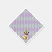 Serviette En Papier Carlin Mardi Gras (Coin)