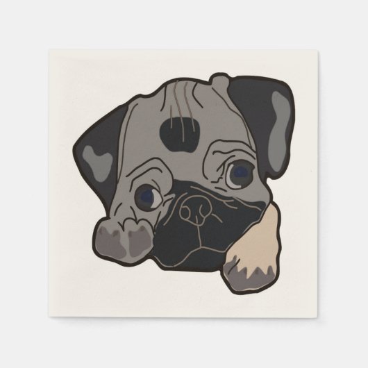 SERVIETTE EN PAPIER CARLIN PUPPY (Devant)