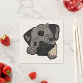 SERVIETTE EN PAPIER CARLIN PUPPY (En situation)