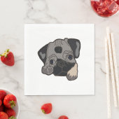 SERVIETTE EN PAPIER CARLIN PUPPY (En situation)