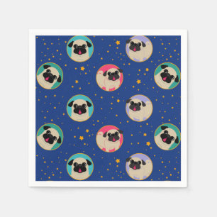 Serviette En Papier Carlins Dans Les Étoiles Motif Party Napkins