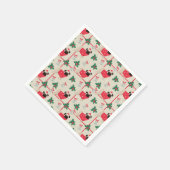 Serviette En Papier Carlins de Noël amusants (Coin)