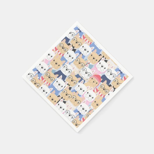 Serviette En Papier Carlins mignons (Coin)