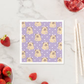 Serviette En Papier Carlins mignons (En situation)