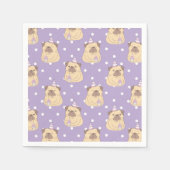 Serviette En Papier Carlins mignons (Devant)