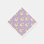 Serviette En Papier Carlins mignons (Coin)