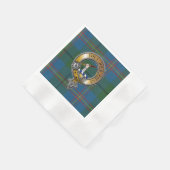 Serviette En Papier Carmichael Tartan & Badge (Coin)