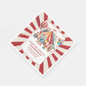 Serviette En Papier Carnaval Budget Cirque Spectacle & Animaux Anniver (Coin)