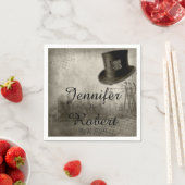 Serviette En Papier Carnaval de Steampunk Top Hat Mariage Napkin (En situation)