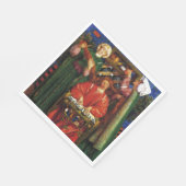 Serviette En Papier Carol de Noël (Noël) (Dante Gabriel Rossetti) (Coin)