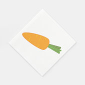 Serviette En Papier Carotte unique (Coin)