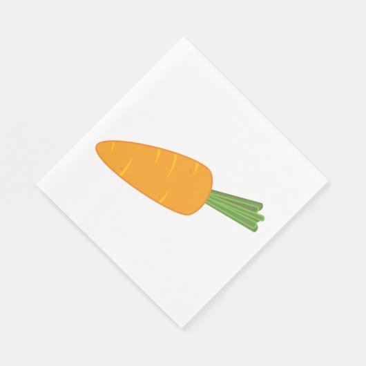 Serviette En Papier Carotte unique (Coin)