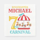 Serviette En Papier Carousel Cirque Carnaval Anniversaire de fête Napk (Devant)