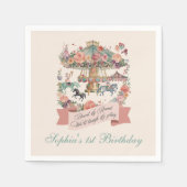 Serviette En Papier Carousel Horse Carnaval Fête d'anniversaire (Devant)
