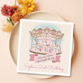Serviette En Papier Carousel Horse Cirque Carnaval Fête d'anniversaire