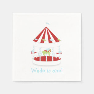 Serviette En Papier Carousel Napkin customisé