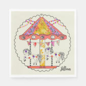 Serviette En Papier Carousel Party Napkin (Devant)