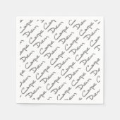 Serviette En Papier CARPE DIEM Texte Cool moderne (Devant)