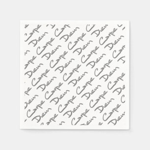 Serviette En Papier CARPE DIEM Texte Cool moderne