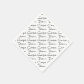 Serviette En Papier CARPE DIEM Texte Cool moderne (Coin)