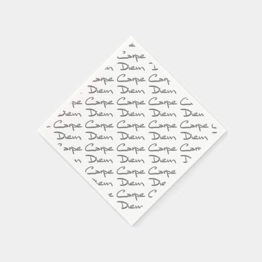Serviette En Papier CARPE DIEM Texte Cool moderne (Coin)
