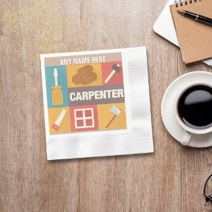 Serviette En Papier Carpenter Professionnel Iconique Conçu