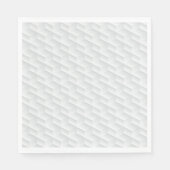 Serviette En Papier Carré blanc en relief (Devant)