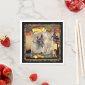 Serviette En Papier Carré de design africain personnalisé (En situation)