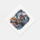 Serviette En Papier Carré d'Halloween Pointer Dog (Coin)