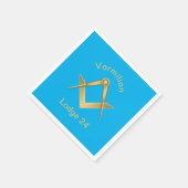 Serviette En Papier Carré et boussole (Coin)