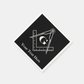 Serviette En Papier Carré et boussole avec entrée G (Coin)