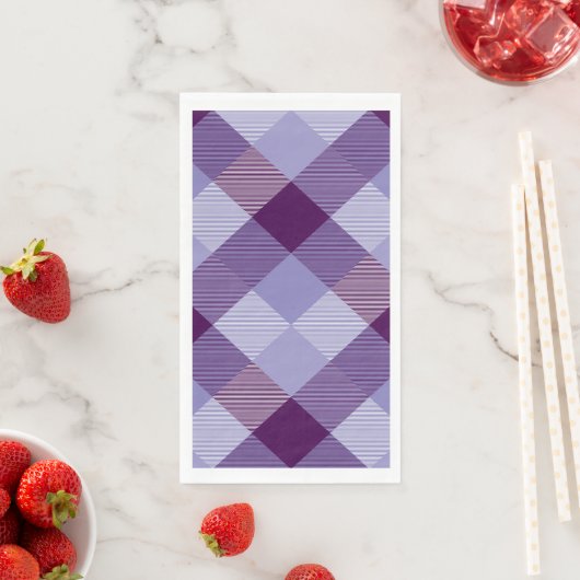 Serviette En Papier Carré géométrique Résumé 4 (En situation)