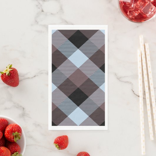 Serviette En Papier Carré géométrique Résumé 8 (En situation)