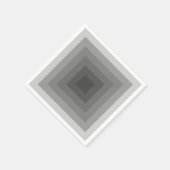 Serviette En Papier Carré noir géométrique (Coin)