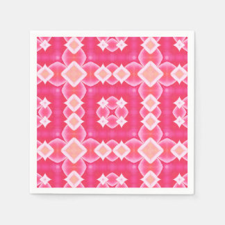 Serviette En Papier Carré rose abstraite florale bébé motif