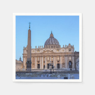 Serviette En Papier Carré Saint-Pierre en Cité du Vatican - Rome, Ital