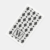 Serviette En Papier Carreau hexagonale Imprimer Monogramme Napkin (Coin)