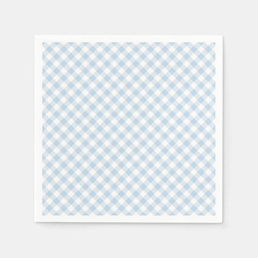 Serviette En Papier Carreaux bleus (Devant)