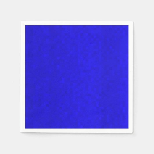 Serviette En Papier Carreaux de mosaïque bleu chaud, (Devant)