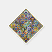 Serviette En Papier Carreaux mexicains (Coin)