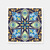 Serviette En Papier Carreaux orientaux, Azulejos (Devant)