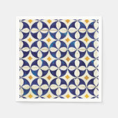 Serviette En Papier Carreaux portugais - Azulejo Motif Design (Devant)