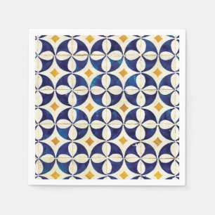 Serviette En Papier Carreaux portugais - Azulejo Motif Design