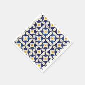Serviette En Papier Carreaux portugais - Azulejo Motif Design (Coin)