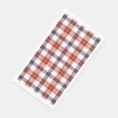 Serviette En Papier Carreaux prune (Coin)